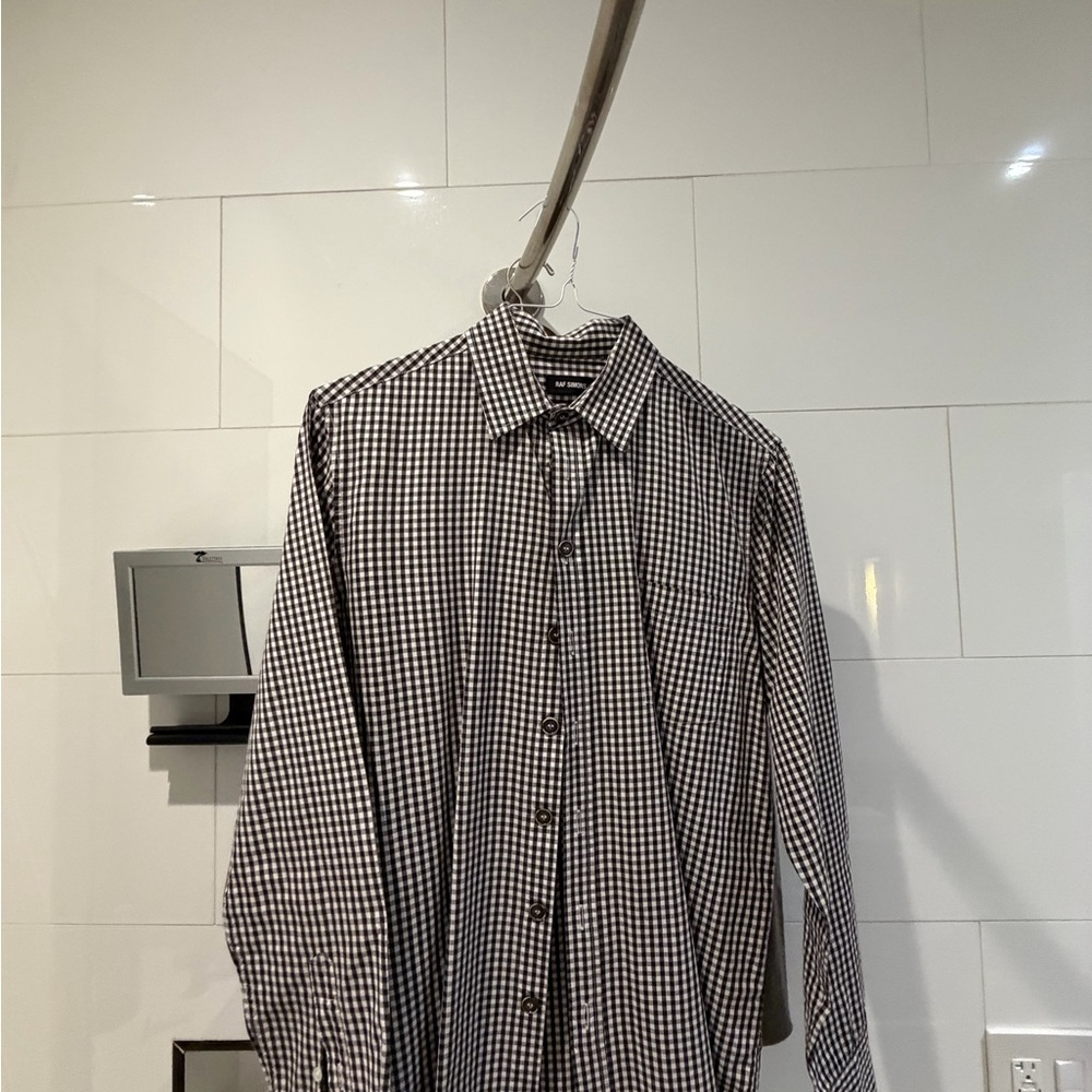 Raf Simons Monochrome Gingham Men's Shirt